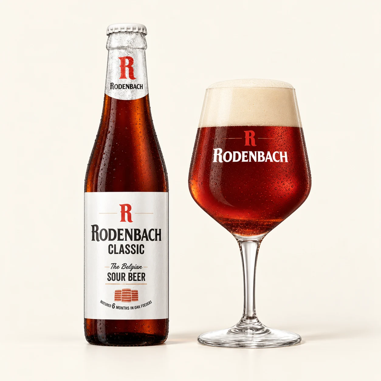 Bouteille et verre Rodenbach Classic