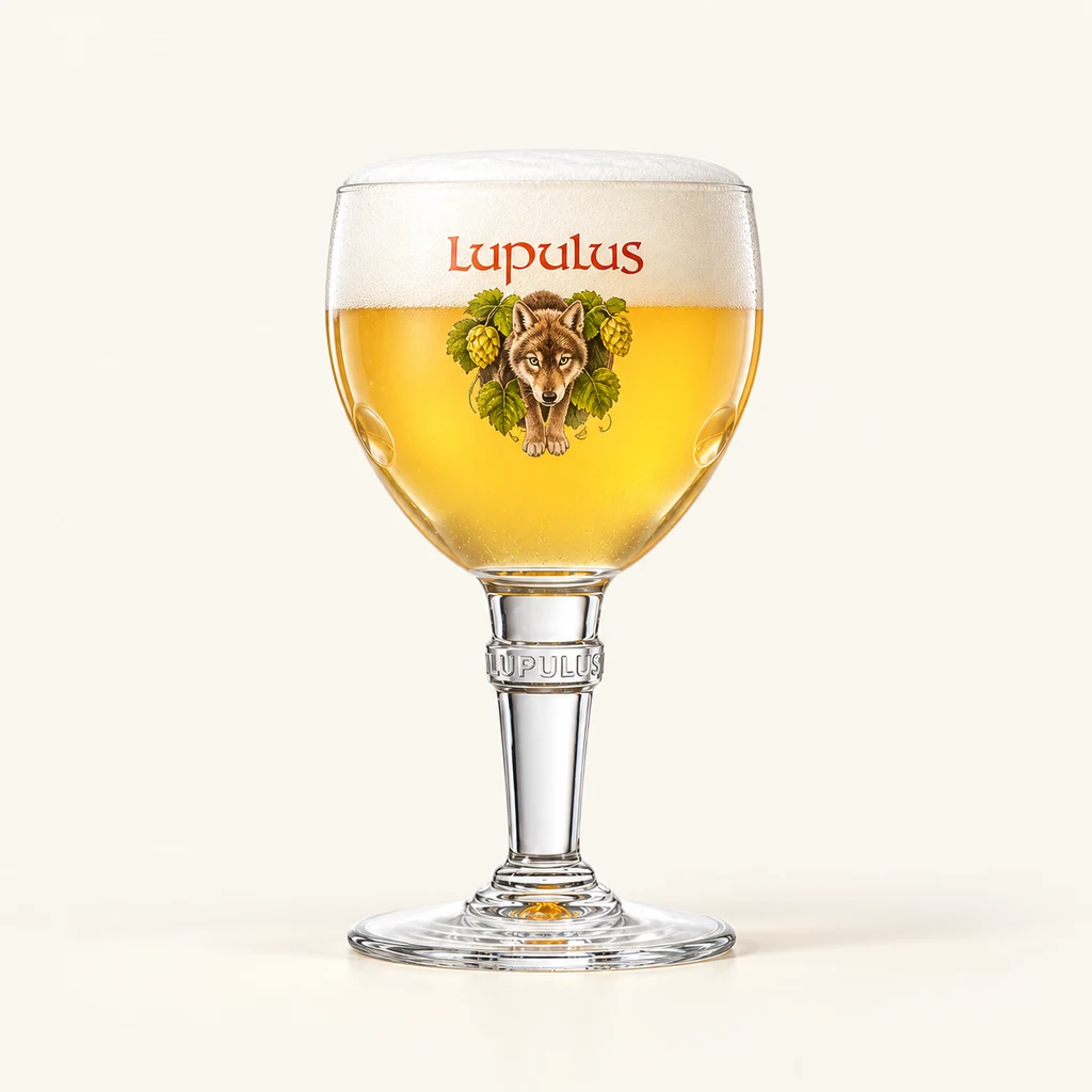 Bottle and glass Lupulus Hazy Session