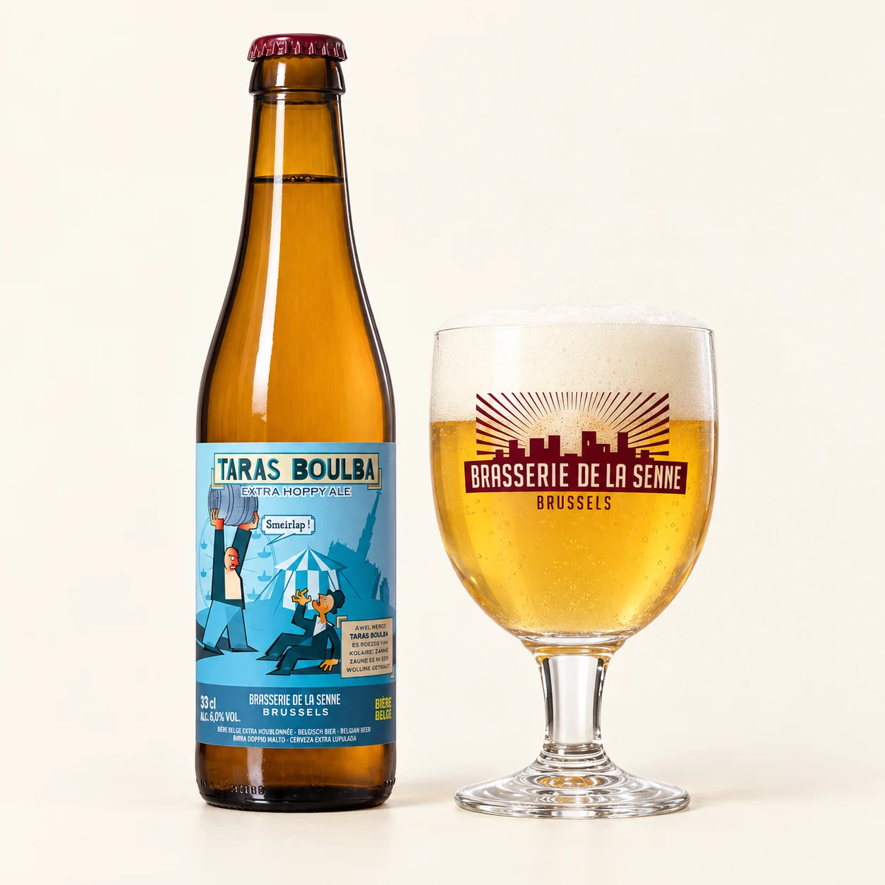 Bottle and glass Taras Boulba